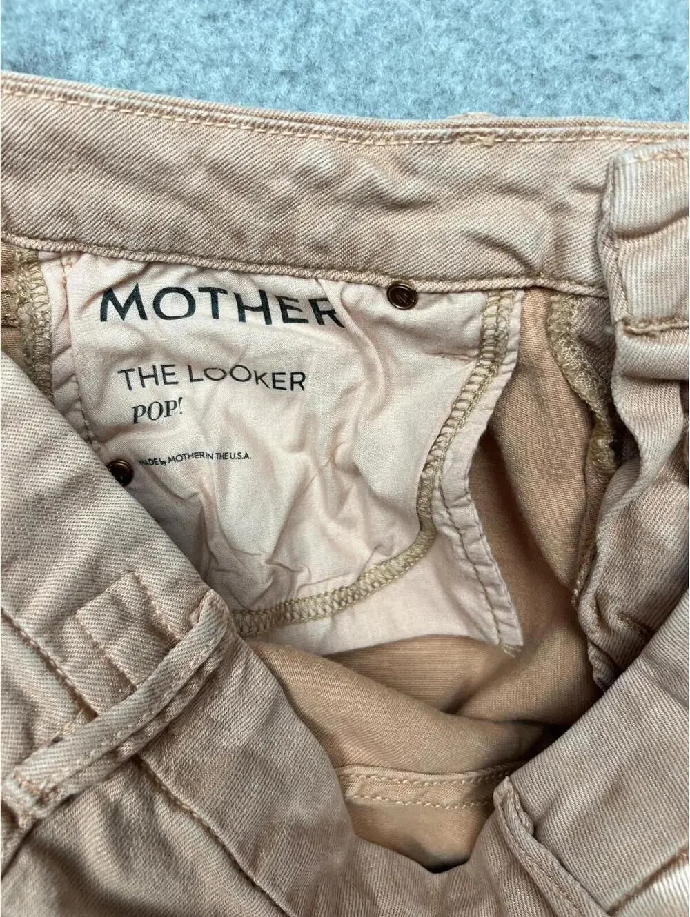 Mother Jeans Womens The Looker Pop Pink Jeans Size 27 Casual Stretchy Simple